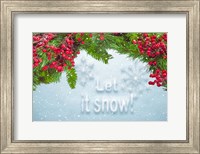 Framed Let It Snow