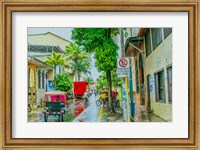 Framed Rainy Street Iquitos Peru