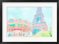 Framed Cotton Candy Carousel