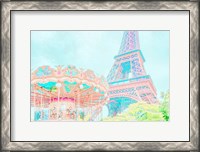 Framed Cotton Candy Carousel