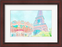 Framed Cotton Candy Carousel