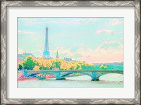 Framed Pastel Paris