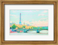 Framed Pastel Paris