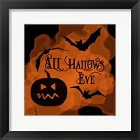 Framed All Hallows Eve Pumpkin