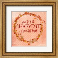 Framed Your Life is the Harvest