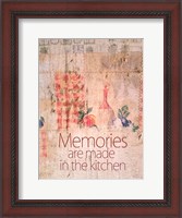 Framed Kitchen Memories
