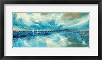 Blue Sky and Boats IV Framed Print