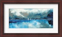 Framed Blue Sky and Boats I