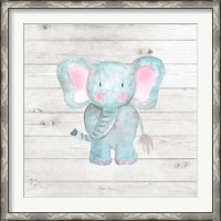 Framed Watercolor Elephant