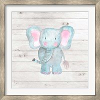 Framed Watercolor Elephant