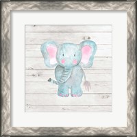 Framed Watercolor Elephant