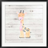 Framed Watercolor Giraffe