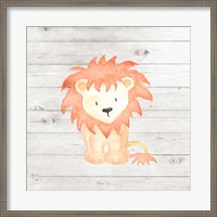 Framed Watercolor Lion