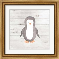 Framed 'Watercolor Penguin' border=