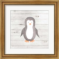Framed 'Watercolor Penguin' border=