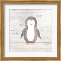 Framed Watercolor Penguin