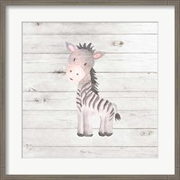 Framed Watercolor Zebra