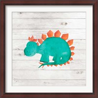 Framed Water Color Dino II