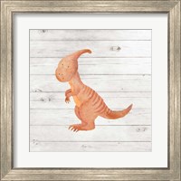 Framed 'Water Color Dino III' border=