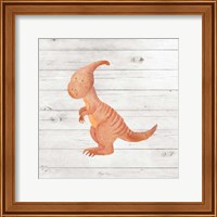 Framed 'Water Color Dino III' border=