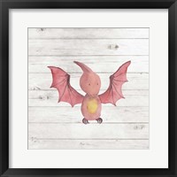 Framed 'Water Color Dino V' border=