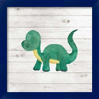 Framed 'Water Color Dino VI' border=