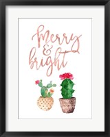 Framed Merry and Bright Succulent