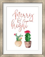Framed Merry and Bright Succulent