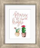Framed Merry and Bright Succulent