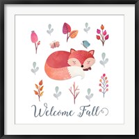Framed Welcome Fall Fox