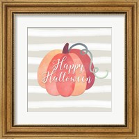 Framed Happy Halloween Pumpkin