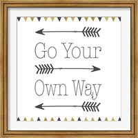 Framed Go Your Own Way Square