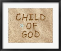Framed Child of God Sand