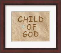 Framed Child of God Sand