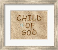 Framed Child of God Sand