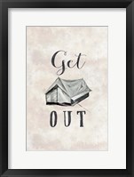 Get Out Framed Print