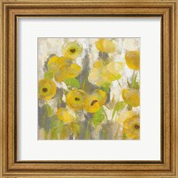 Framed 'Floating Yellow Flowers IV' border=