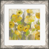 Framed Floating Yellow Flowers IV