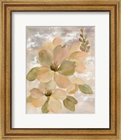 Framed White on White Floral II