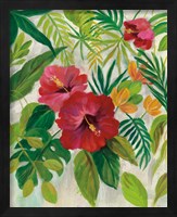 Framed 'Tropical Jewels I' border=