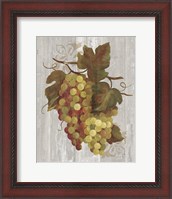 Framed Autumn Grapes IV on Wood