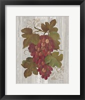 Autumn Grapes I on Wood Framed Print