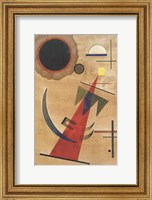 Framed Pointed Red Shape, 1925