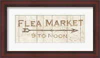 Framed Flea Market Sign