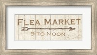 Framed Flea Market Sign