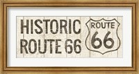 Framed Flea Market Road Sign Route 66