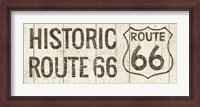 Framed Flea Market Road Sign Route 66