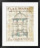 Framed Flea Market Bird Cage II