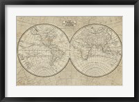 Framed World Map