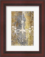 Framed Gilded Chandelier